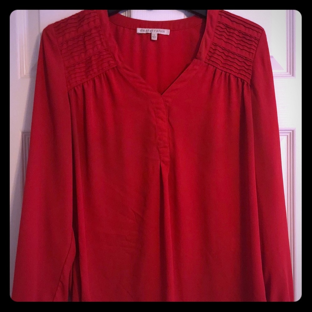 Coral blouse. Used in good condition.